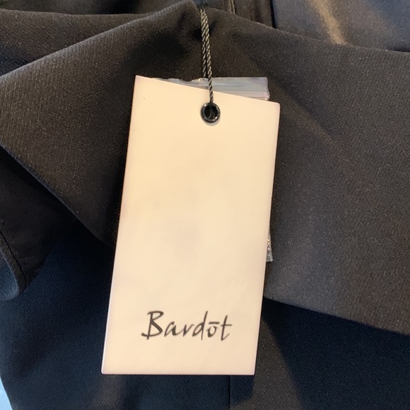 Bardot black ruffle top Karen dress NWT 6/S - Picture 8 of 9